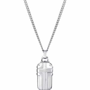 Collar Acero Placa Cruz Sr Fn