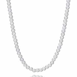 Collar Acero Chapado Plata Sra Fashion