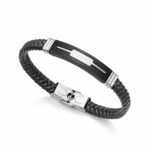 Puls Acero Ip Negro Piel Negra Sr Fn