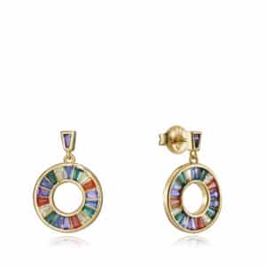 Pend Plata De Ley Baño Oro Circ Sra Jewels
