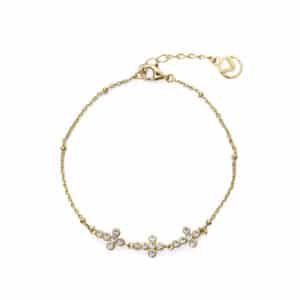 Puls Plata De Ley Baño Oro Circ Niña Jewels