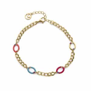 Puls Plata De Ley Baño Oro Circ Sra Jewels