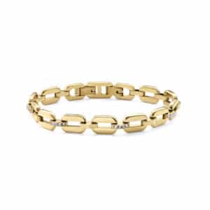 Puls Acero Ip Dorado Circonitas Sra Fashion