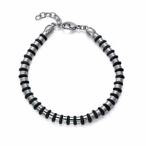 Puls Acero Y Silicona Negra Sr Fashion
