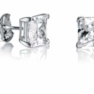 Pendientes Plata Y Circonitas 6mm Sra Jew Expos