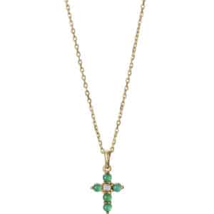 Collar Plata De Ley Baño Oro Piedra Sra Jwls