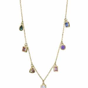 Collar Plata De Ley Baño Oro Circ Sra Jwls