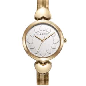 Reloj Viceroy de mujer Viceroy Kiss de acero con malla milanesa en ip dorado