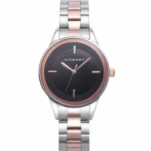 Reloj Acero Ip Rosa Brazalete Sra Va