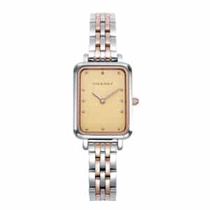 Reloj Acero Ip Rosa Brazalete Sra Va