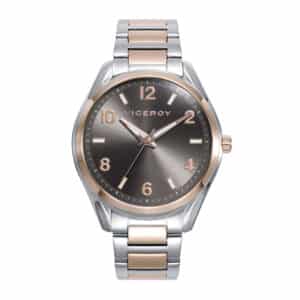 Reloj Acero Ip Rosa Brazalete Sra Va