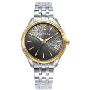 Reloj Acero Ip Dorado Brazalete Sra Va