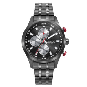 Crono Acero Ip Gris Brazalete Sr Va