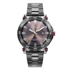 Reloj Viceroy Acero Caballero Ip Gris Y Rojo Brazalete