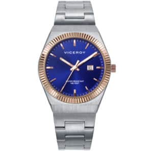 Reloj Acero Ip Rosa Brazalete Sra Va