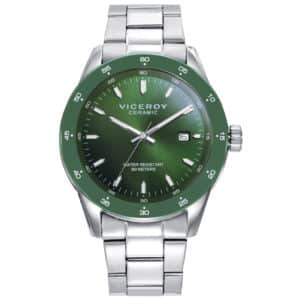 Reloj Acero Y Ceramica Brazalete Sr Va