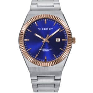 Reloj Acero Ip Rosa Brazalete Sr Va