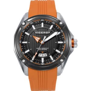 Reloj Acero Ip Negro Correa Sr Va