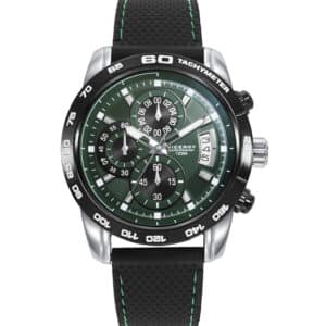 Cronógrafo Acero Ip Negro Correa Sr Va