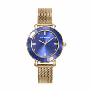 Reloj Acero Ip Dorado Brazalete Sra Va