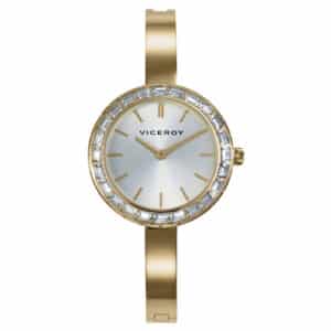 Reloj Acero Ip Dorado Brazalete Sra Va