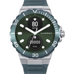 Reloj Smart Acero Ip Verde Correa Sr Va