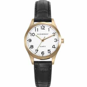 Reloj Acero Ip Dorado Correa Sra Basica Va