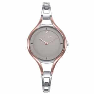 Reloj Acero Ip Rosa Brazalete Sra Va