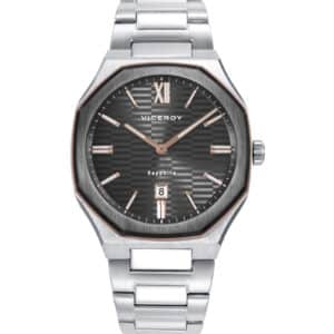 Reloj Acero Ip Gris Y Rosa Brazalete Sr Va