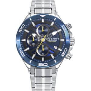 Reloj Viceroy Crono Acero Ip Azul Brazalete Sr 46841-37
