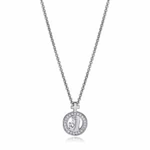 Collar Plata De Ley, Circonitas Virgen Sra Fn