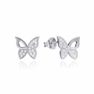 Pendientes Plata Mariposa Circonitas Sra Jwls