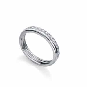 Anillo Plata De Ley Doble Circ Sra Jwls