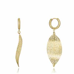 Pendiente Acero Ip Dorado Sra Fn