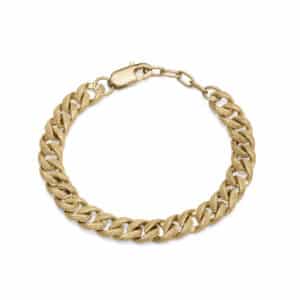 Pulsera Acero Ip Dorado Cadena Sra Fn
