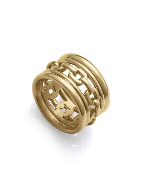 Bracciale Rigido In Acciaio Rosa E Oro, Multicolore, Finitura Lucida – Regalo Unico Per Lei - 6
