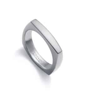 Anillo Acero Cuadrado Sr Fashion