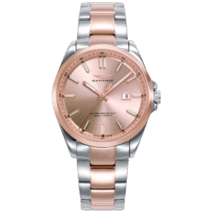 Reloj Acero Ip Rosa Brazalete Sra Sa