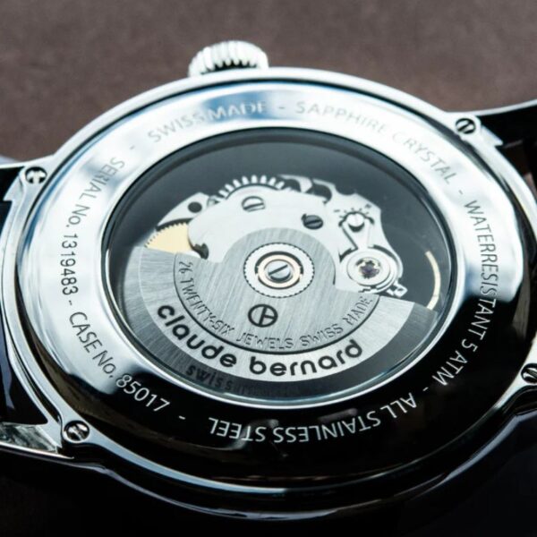 Reloj Claude Bernard Classic Automatic Open Heart 85017 3 BUIN3 - Imagen 3