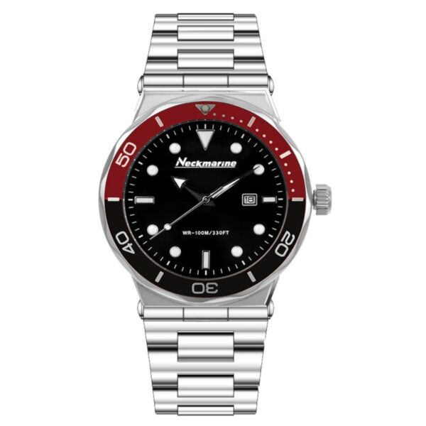 Reloj de acero para hombre de color negro - Neckmarine - NKM4203M03M