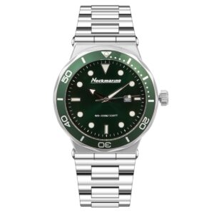 Reloj de acero para hombre de color verde - Neckmarine - NKM4203M10M