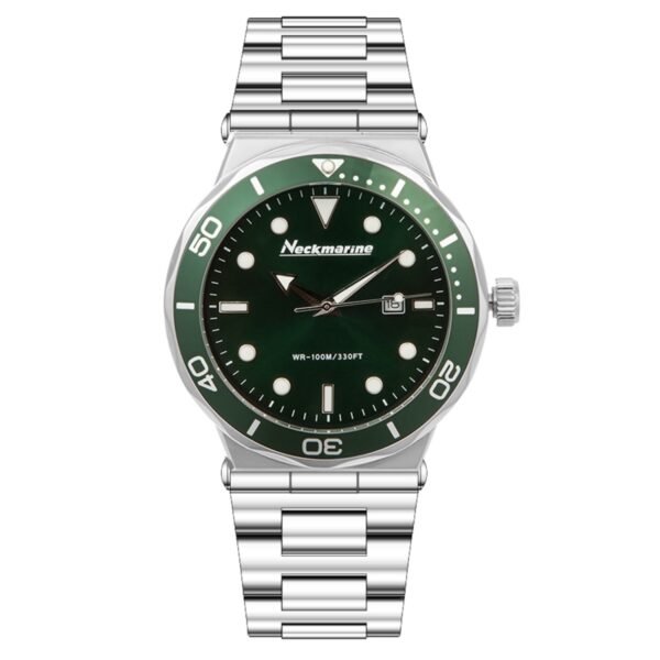 Reloj de acero para hombre de color verde - Neckmarine - NKM4203M10M