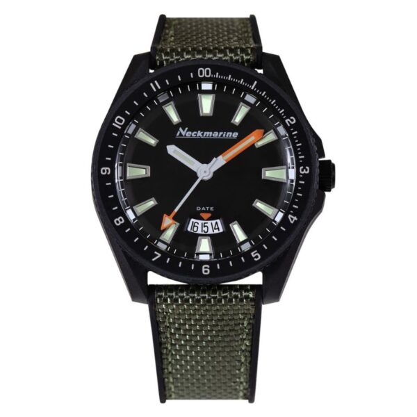 Reloj de bio base carbono unisex de color verde - Pulsera de caucho