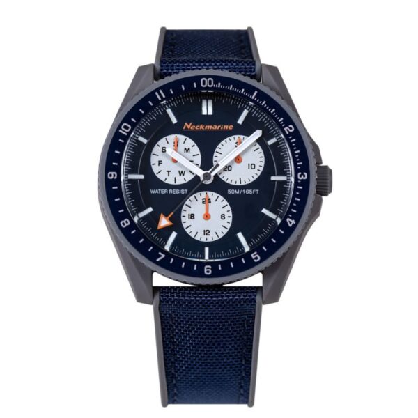 Reloj multifunción de bio base carbono unisex azul - Pulsera de caucho