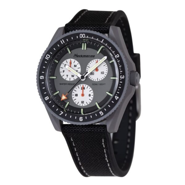 Reloj multifunción de bio base carbono unisex negro - Pulsera de caucho - Imagen 2