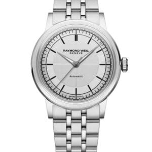 Reloj Raymond Weil millesime Central Seconds 35 mm, silver dial 2125-ST-65001