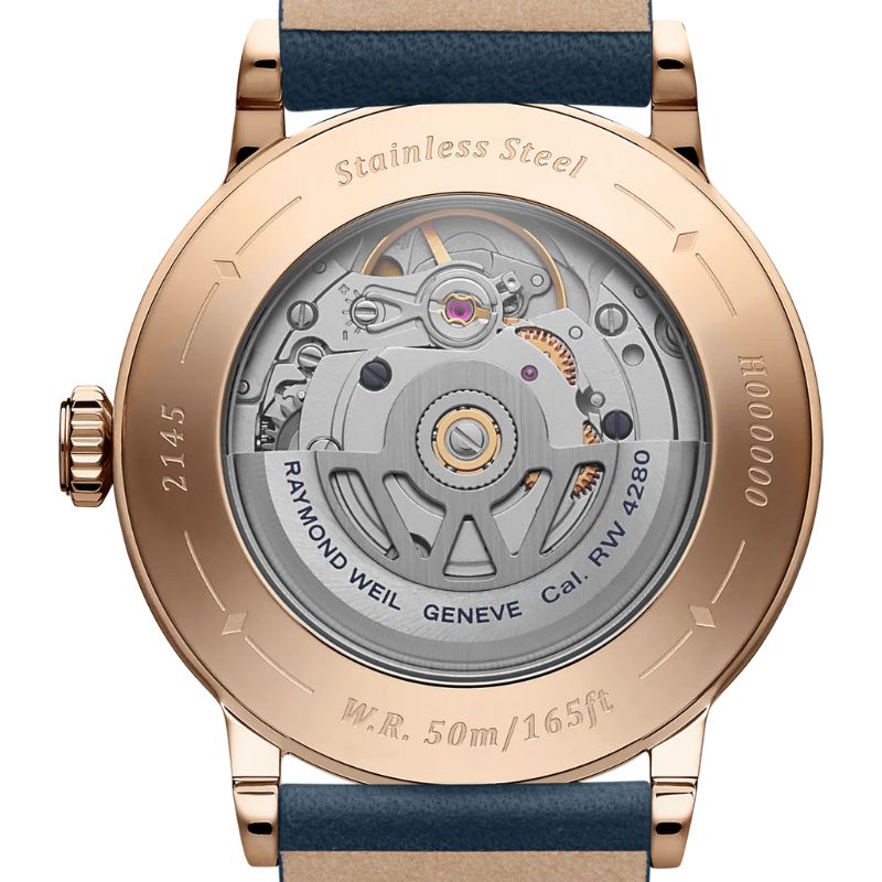 Reloj Raymond Weil millesime moonphase 35 mm, silver dial 2145-PC5-05650 - Imagen 2