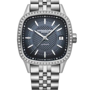 Reloj Raymond Weil freelancer cushion 34 x 34 mm, blue dial 2490-STS-50051