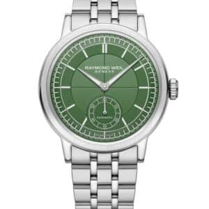 Reloj Raymond Weil millesime Small Seconds 39 mm, green dial 2930-ST-52001