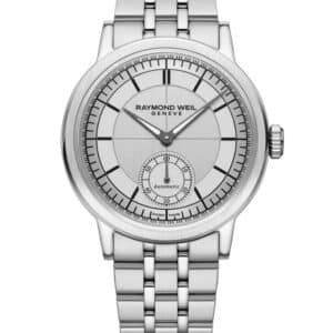 Reloj Raymond Weil millesime Small Seconds 39 mm, silver dial 2930-ST-65001